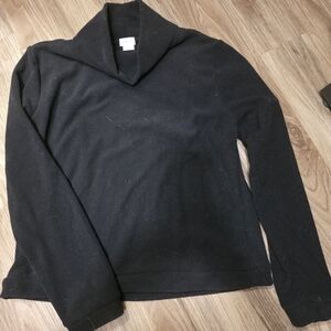 Aspen Black Long Sleeve Top